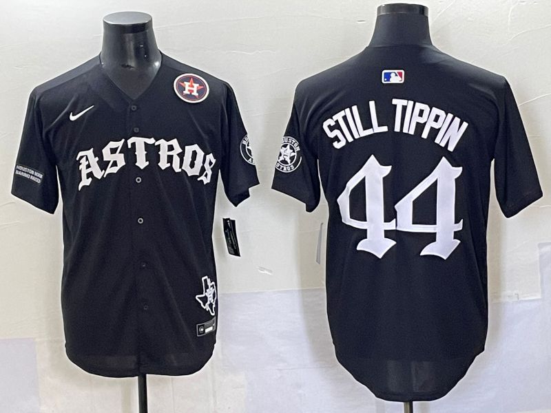 Men 2025 Houston Astros #44 Still Tippin Black Seven generations Joint Name Nike MLB Jersey style 13